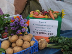 Gartensparte unterst&uuml;tzt Futterkiste